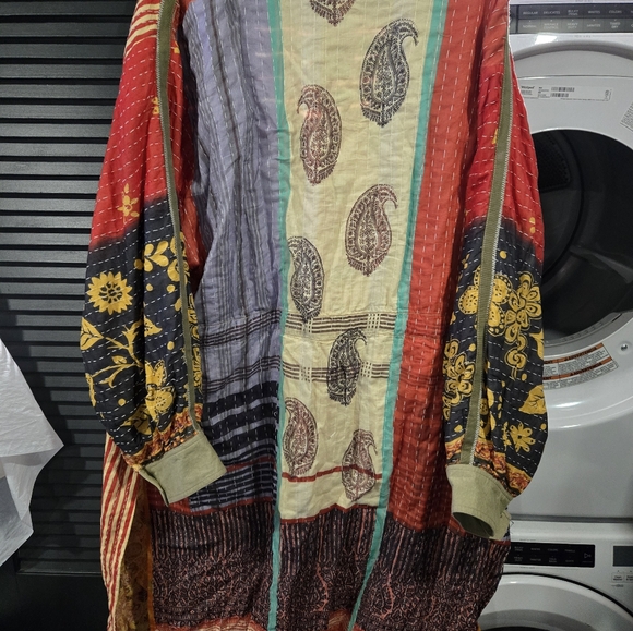 Free people patchwork kimono jacket XL NWT - Picture 14 of 16